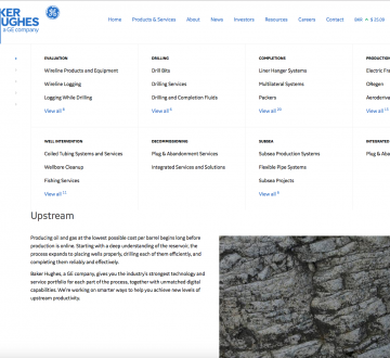 GE Oil & Gas Website