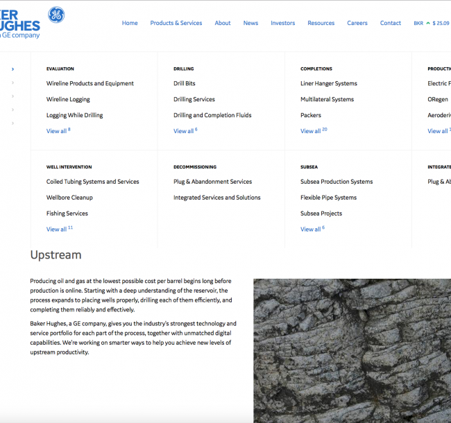 GE Oil & Gas:<br> Redesign Website